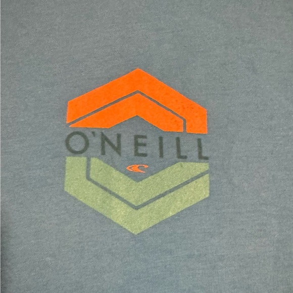 New O'Neill Blue & Teal Modern Long Sleeve Tee Size Large - Picture 3 of 5